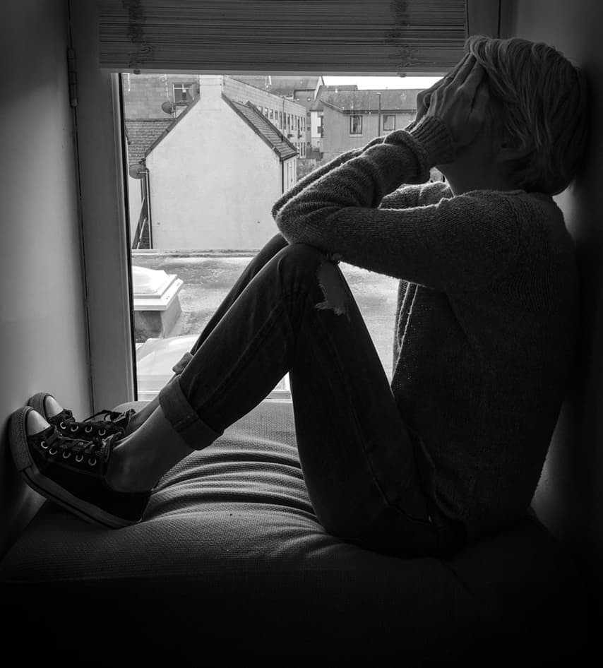 Sitting in the window